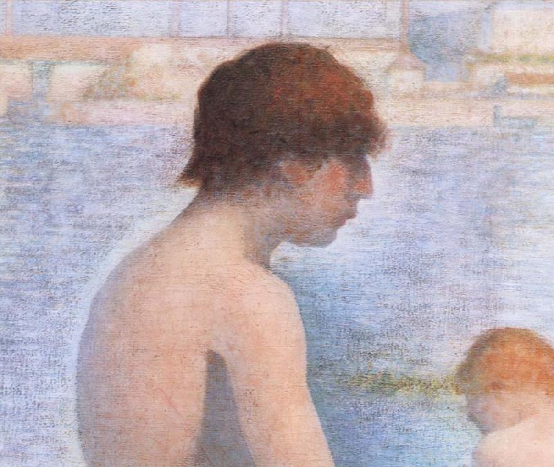 Georges Seurat Detail of Bather oil painting image